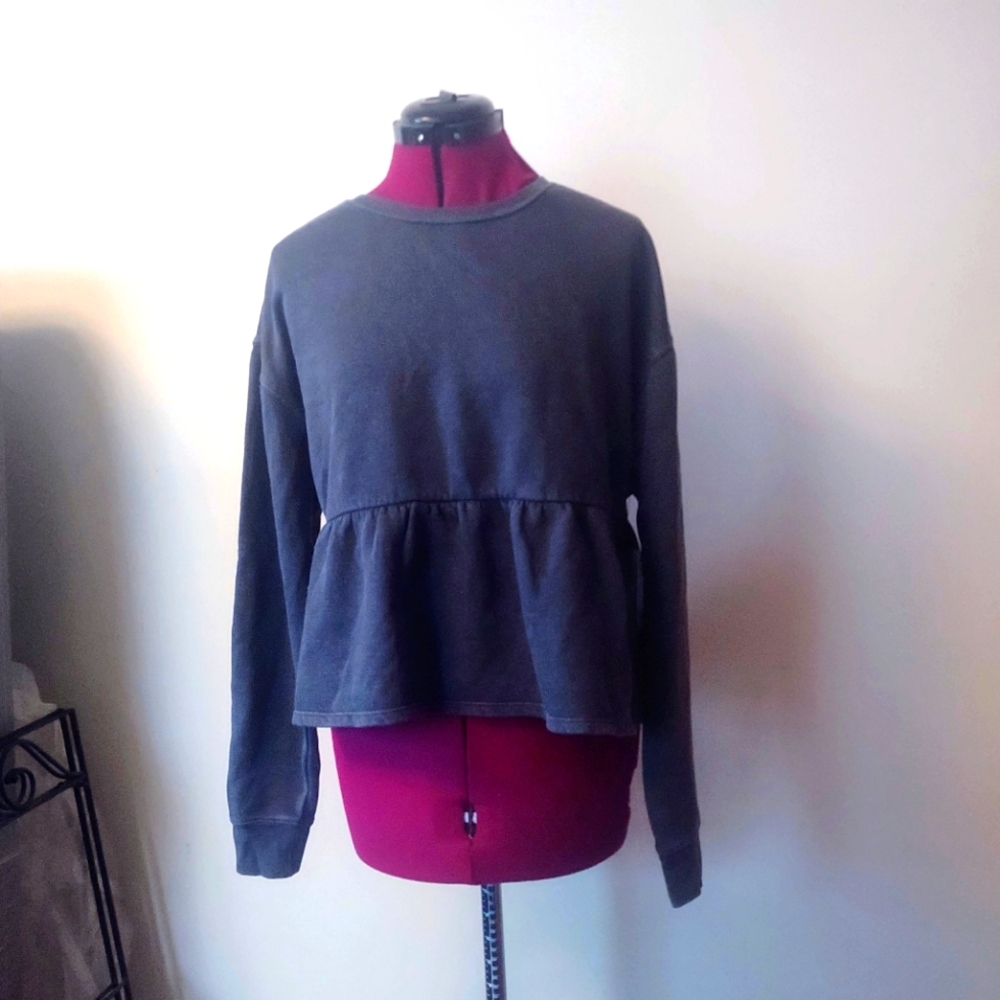BP Womens Babydoll Crop Sweatshirt Size Medium